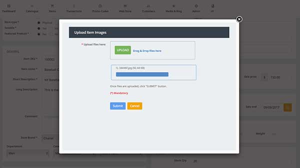 variant options modal